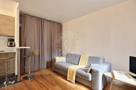 Sala Quitinete mobilado - 20m²  - Oberkampf - Paris