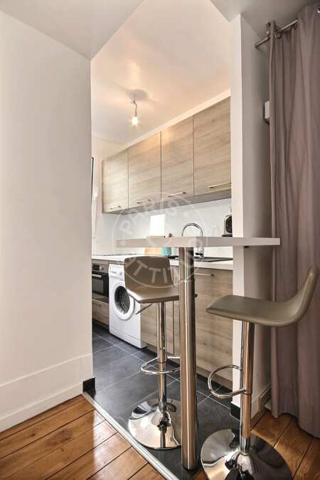 Cozinha Quitinete mobilado - 20m²  - Oberkampf - Paris