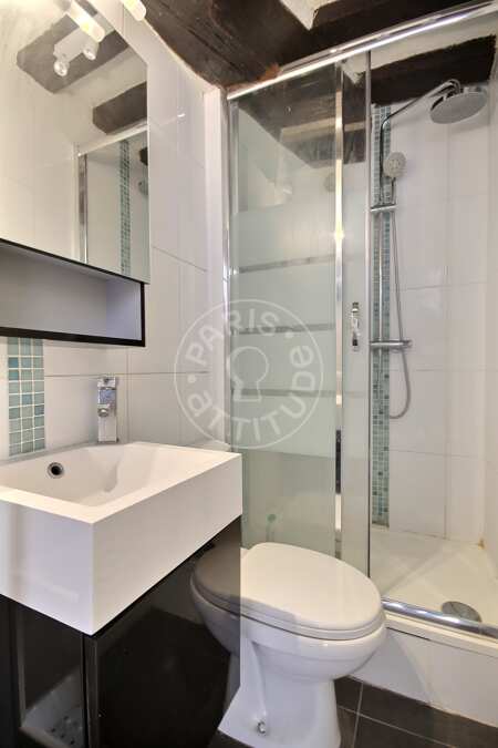 Salle de bain Studio meublé - 17m²  - Montorgueil - Paris