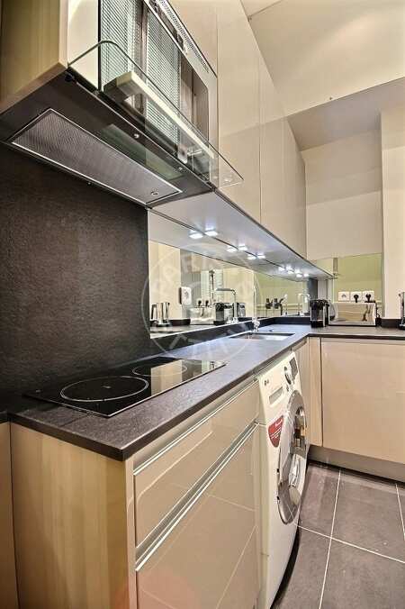 Cocina Estudio amueblado - 35m²  - Opéra - París
