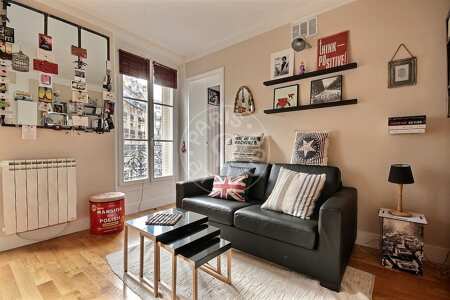 Wohnzimmer Möblierte wohnung - 30m²  - 1 Zimmer - Alésia - Paris