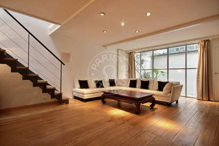 Wohnzimmer Möblierte haus - 128m²  - 2 Zimmer - Place Monge - Paris