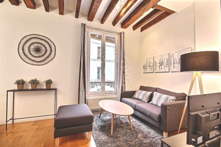 Wohnzimmer - Möblierte 1 Zimmer - Paris 75015 - 11265