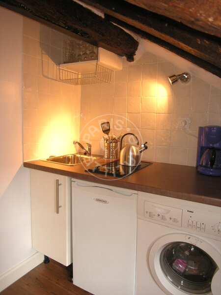 Cozinha Quitinete mobilado - 21m²  - Montorgueil - Paris