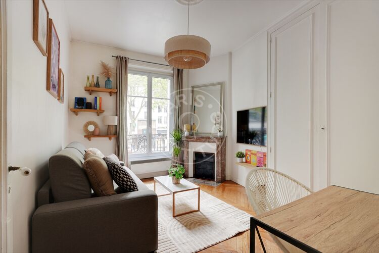 Living room - Furnished studio - Paris 75017 - 11296