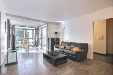 Living room Furnished apartment - 60m²  - 1 bedroom - Auteuil - Paris