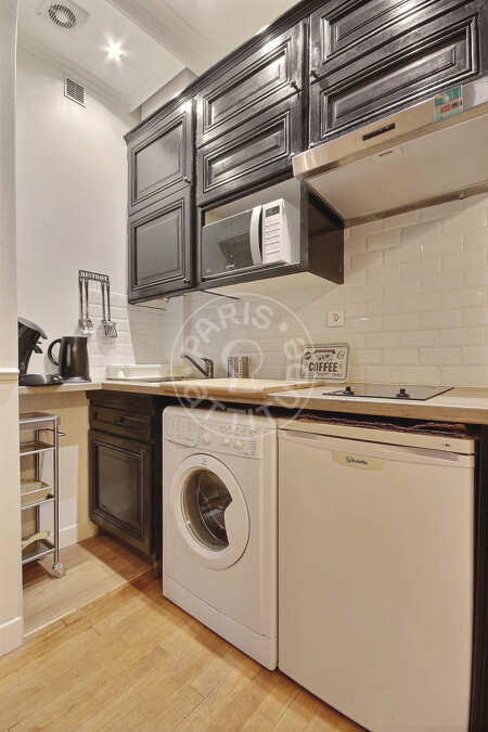Kitchen Furnished apartment - 27m²  - 1 bedroom - Place d'Italie - Paris