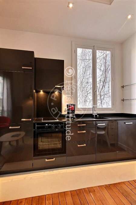 Cuisine Appartement meublé - 37m²  - 1 chambre - Parc Monceau - Paris