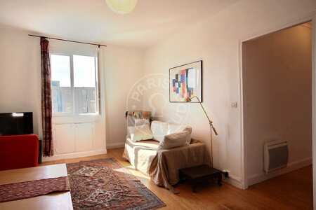 Salon Appartement meublé - 40m²  - 1 chambre - Bastille - Paris