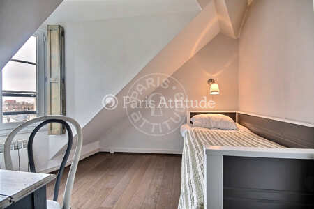 Bedroom Furnished apartment - 24m²  - 1 bedroom - Saint Placide - Paris