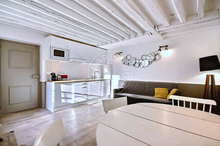 Salotto Appartamento arredato - 30m²  - 1 locale - Place des Vosges - Parigi