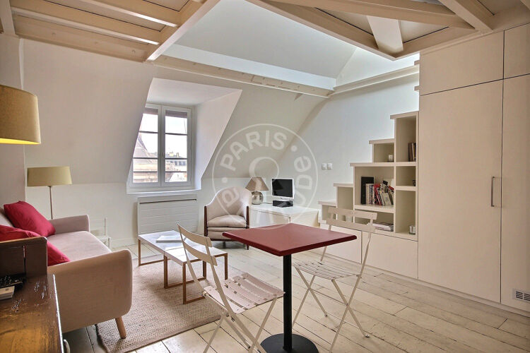 Salon - Studio alcove meublé - Paris 75010 - 11355