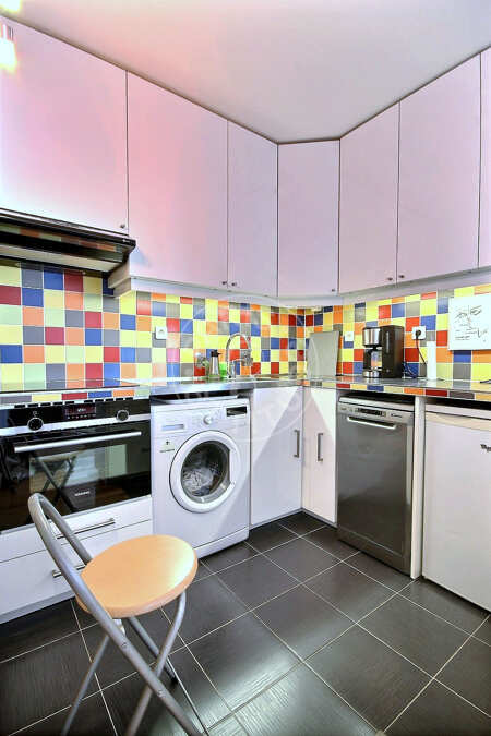 Cucina Monolocale arredato - 35m²  - Denfert Rochereau - Parigi