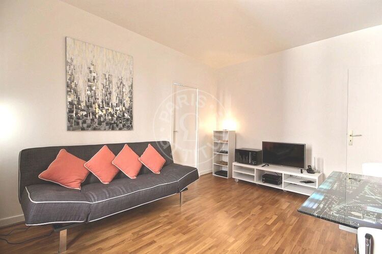 Living room - Furnished 1 bedroom - Paris 75014 - 11378