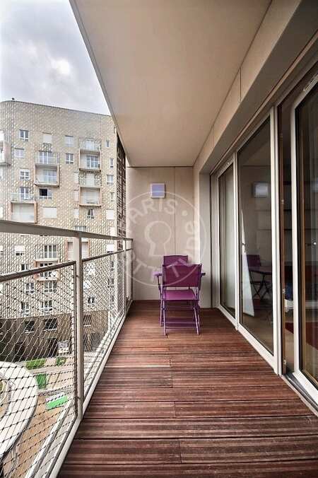 Balcony Furnished studio - 28m²  - Batignolles - Paris