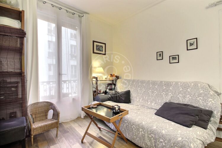 Salon - 1 chambre meublé - Paris 75017 - 11409