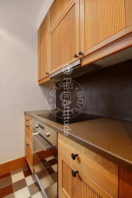 Cozinha Apartamento mobilado - 32m² - 1 quarto - Invalides - Paris