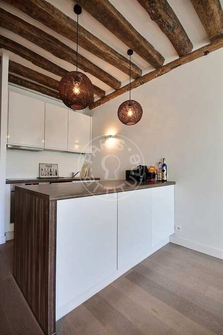 Cozinha Apartamento mobilado - 47m²  - 1 quarto - Strasbourg Saint-Denis - Paris