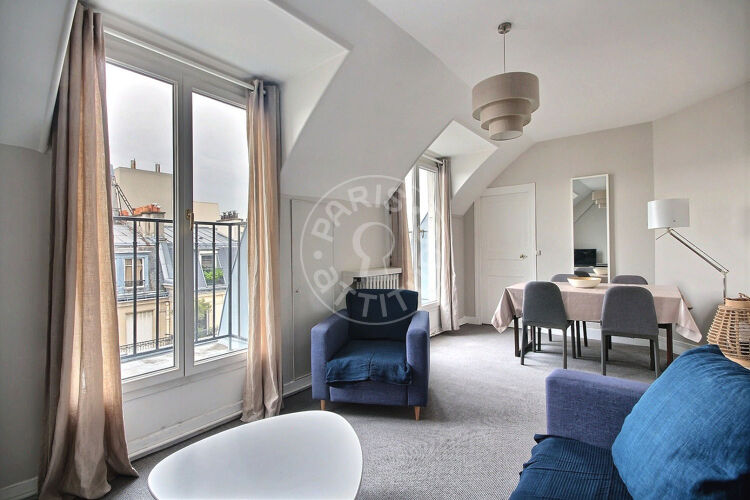 Salon - 1 chambre meublé - Paris 75016 - 11422