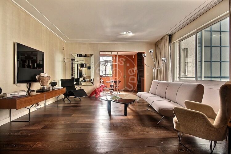 Salon - 1 chambre meublé - Paris 75008 - 11423