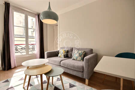 Living room Furnished apartment - 27m²  - 1 bedroom - Montorgueil - Paris