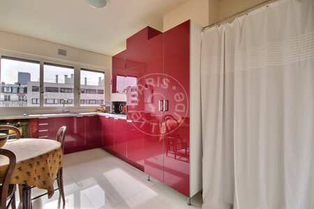 Cocina Piso amueblado - 104m²  - 2 dormitorios - Ecole Militaire / Unesco / Duroc - París