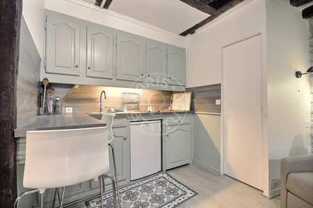 Cuisine Studio meublé - 25m²  - Temple - Paris
