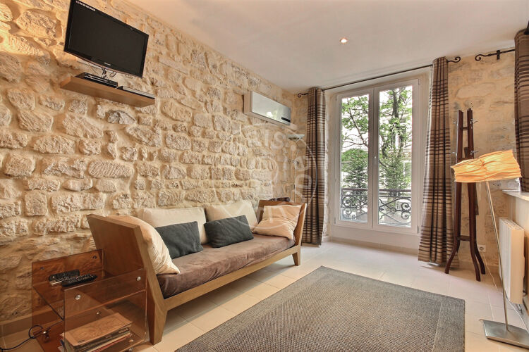 Living room - Furnished studio alcove - Paris 75001 - 11469