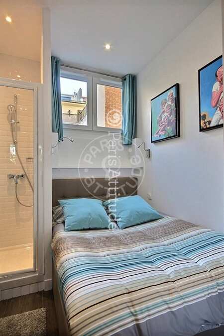Casa de banho Apartamento mobilado - 29m²  - 1 quarto - Maison de la Radio - Paris