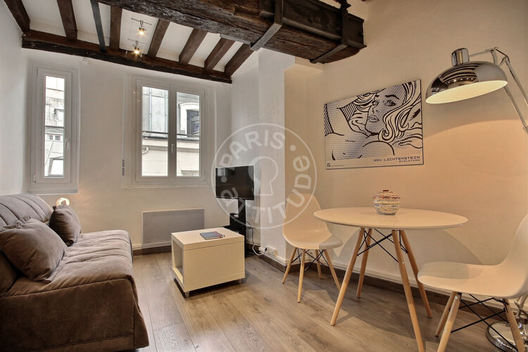 Living room - Furnished studio - Paris 75001 - 11484