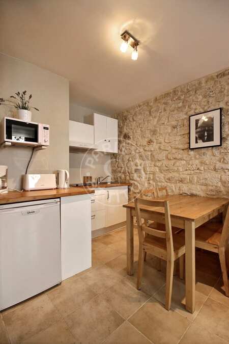 Cucina Appartamento arredato - 46m²  - 1 locale - Châtelet - Parigi