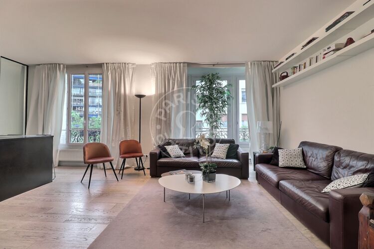 Salón - 2 dormitorios amueblado - París 75016 - 11517