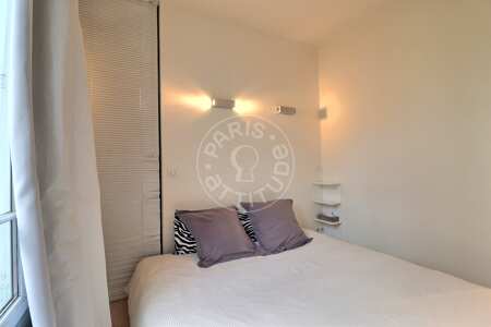 Bedroom Furnished apartment - 62m²  - 2 bedrooms - La Muette / Bois de Boulogne - Paris