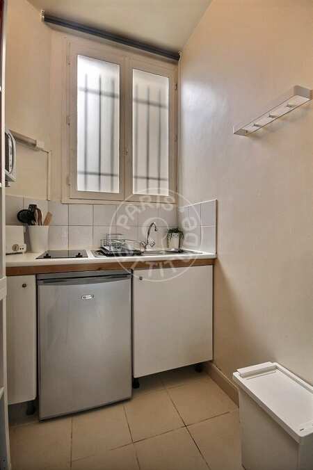 Cuisine Studio meublé - 24m²  - Montparnasse - Paris