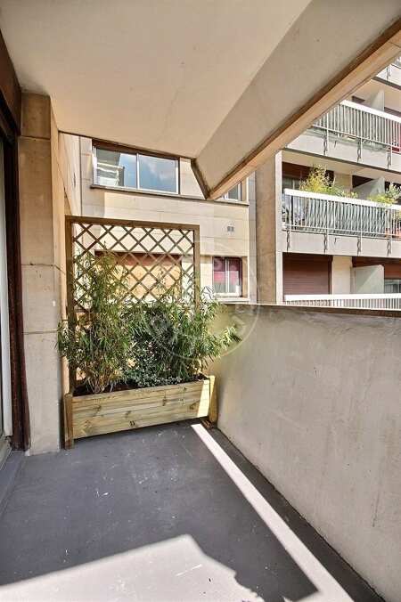 Balcon Appartement meublé - 45m²  - 1 chambre - Parc André Citroën - Paris