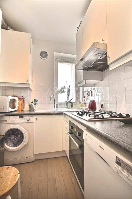 Cozinha Apartamento mobilado - 60m²  - 1 quarto - Neuilly-sur-Seine
