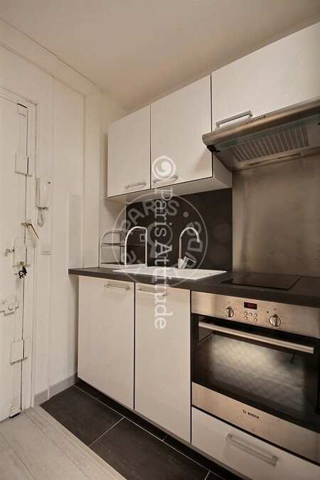 Cozinha Quitinete mobilado - 19m²  - Batignolles - Paris