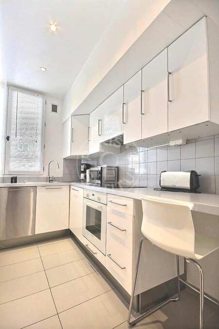 Cozinha Apartamento mobilado - 60m²  - 2 quartos - Montparnasse - Paris