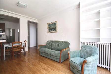 Living room Furnished apartment - 60m²  - 2 bedrooms - Porte de Saint-Cloud - Paris