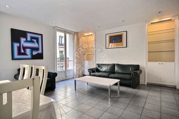 Living room - Furnished 3 bedrooms - Paris 75017 - 11616