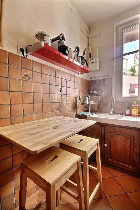Küche Möblierte wohnung - 53m²  - 1 Zimmer - Nation - Paris