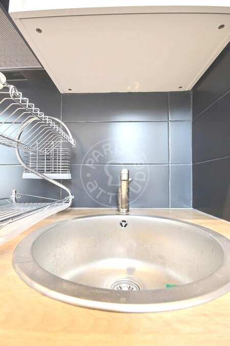 Cozinha Apartamento mobilado - 25m²  - 1 quarto - Montparnasse - Paris