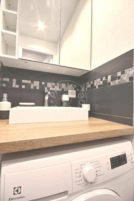 Casa de banho Apartamento mobilado - 25m²  - 1 quarto - Montparnasse - Paris