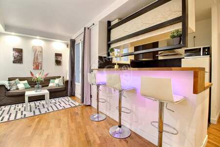 Salotto Appartamento arredato - 39m²  - 1 locale - Canal Saint-Martin - Parigi