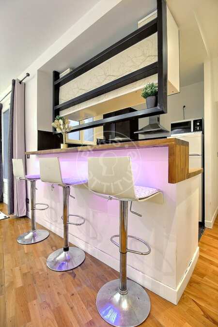 Cucina Appartamento arredato - 39m²  - 1 locale - Canal Saint-Martin - Parigi