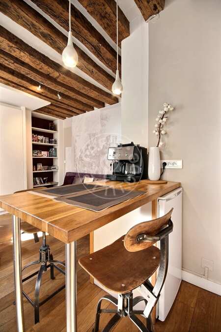 Cozinha Quitinete mobilado - 20m²  - Montorgueil - Paris