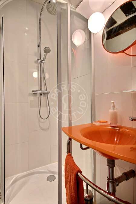 Casa de banho Quitinete mobilado - 20m²  - Montorgueil - Paris