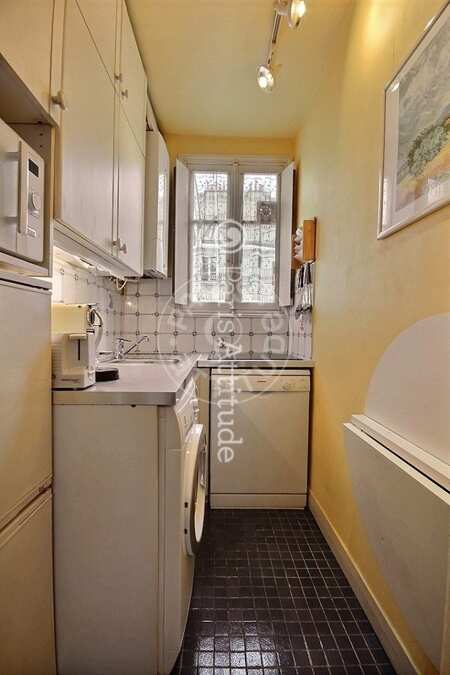 Cuisine Appartement meublé - 35m²  - 1 chambre - Saint-Germain - Paris