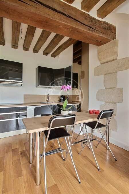 Küche Möblierte wohnung - 43m²  - 1 Zimmer - Latin / Saint-Michel - Paris