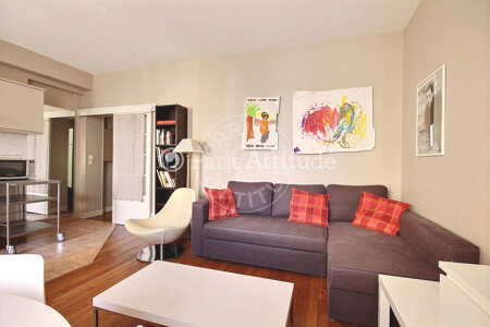 Sala Apartamento mobilado - 55m²  - 2 quartos - Commerce - Paris